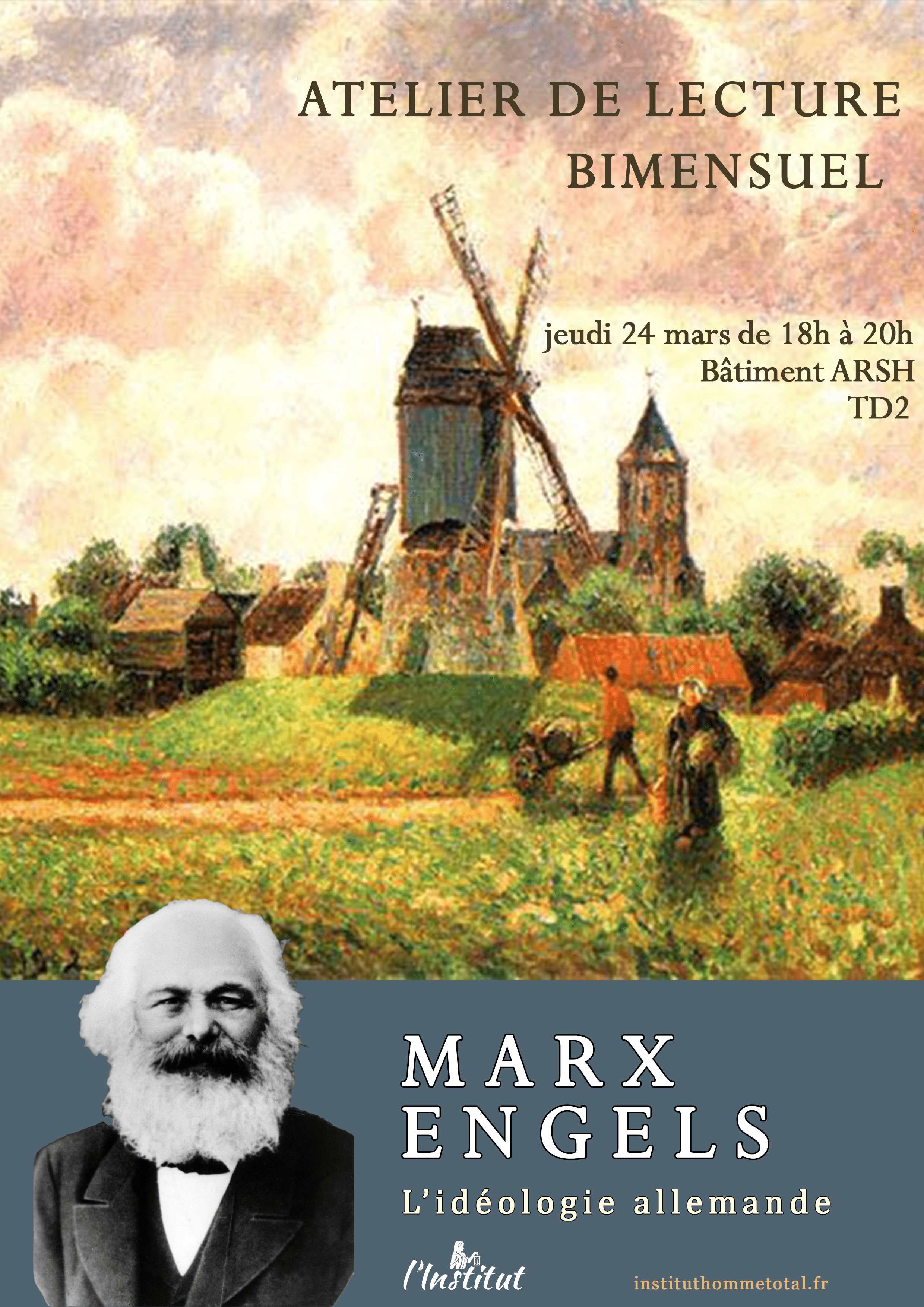 Affiche promotionnelle pour l'atelier de lecture