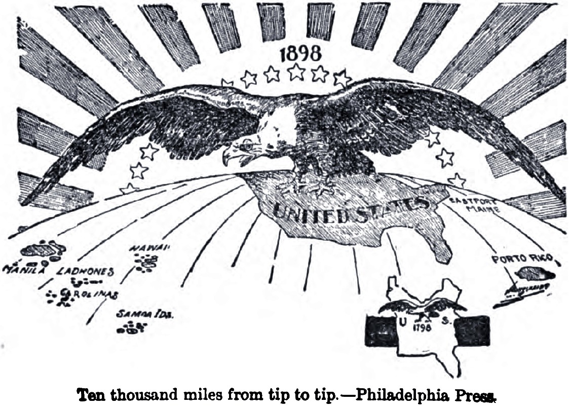 Dix mille miles de bout en bout - Propagande US de 1898